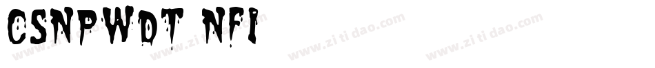 CSNPWDT NFI字体转换